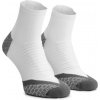 Špeciálne stredne hrejivé ponožky so zosilneným priehlavkom, špičkou a pätou Rogelli COOLMAX RUN LOW, bielo-šedé 40-43