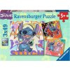 RAVENSBURGER Puzzle Disney: Stitch 3x49 dílků