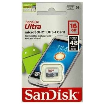 SanDisk microSDHC 16GB UHS-I U1 SDSQUNS-016G-GN3MN