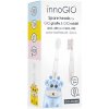 innoGIO GIOGiraffe & GIORabbit Spare Heads Transparent náhradné hlavice na zubnú kefku pre deti GIOGiraffe & GIORabbit Sonic Toothbrush 2 ks