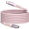 Kábel Verbatim 31857 USB USB C samec - USB C samec, 100W, 1.2m, růžový