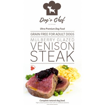 DOG’S CHEF Mulberry Glazed Venison Steak 15kg