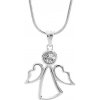 JSB Bijoux Strieborný Anjel s krištáľovými kameňmi Swarovski® 92300317cr (Ag 925/1000, 1,97 g)