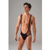 Body pánske DOREANSE 3053 jocktrap priehľadné L biela (L / biela)