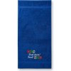 Uterák/osuška s výšivkou vzor Furt dačo!- možnosť doplniť vlastný nápis Farba: 05-kráľovsky modrá, Dodatočný nápis: bez nápisu, Rozmer: Uterák 100x50cm