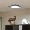 Lindby LED panel Lamin, čierny, 30 cm, CCT, stmievateľný, diaľkové ovládanie - 10012975
