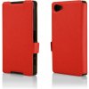 Púzdro knižkové FLIP CASE SOFT pre SONY XPERIA Z1 MINI (Z1 COMPACT) - červené