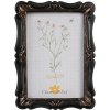 Clayre & Eef Čierný fotorámík s patinou - 14*2*19 cm / 10*15 cm - Clayre & Eef