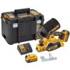 DeWALT DCP580P2 18V hoblík, 2x5Ah, nabíječka, Tstak
