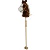 Hobby Horse so zvukom a kolieskami Bruno Baby Mix Brown