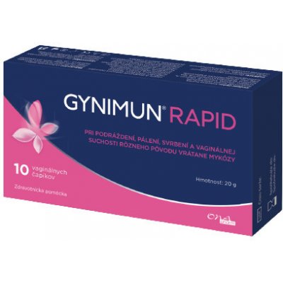 GYNIMUN RAPID vaginálne čapíky 10 ks