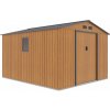 Letoss Záhradný domček HUDSON 277x319x202cm, dub/sivý