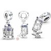 Prívesok zo striebra 925 Marvel Star Wars Droid R2-D2, náramok