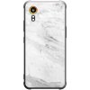 Picasee silikonový černý obal pro Samsung Galaxy Xcover 7 - White marble