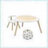 Stokke MuTable White + Stolička + Kôš na hračky Clouds