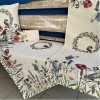 Gobelínový obrus Eden rôzne veľkosti a obliečky - s motívom Lúčne kvety s vtáčikmi 1229 Veľkosť: 40*100cm OBDLŽNIK