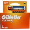 Gillette Fusion 5 náhradné hlavice na holiaci strojček - 4 ks/balenie