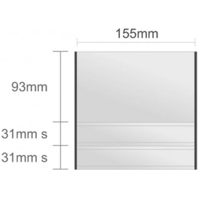 Triline Ac128/BL nástenná tabuľa 155x155mm Alliance Classic /93+31s+31s