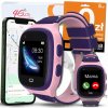 Inteligentné hodinky pre deti ZeeTech Smart watch pre deti hodinky GPS SIM rozhovory ružová