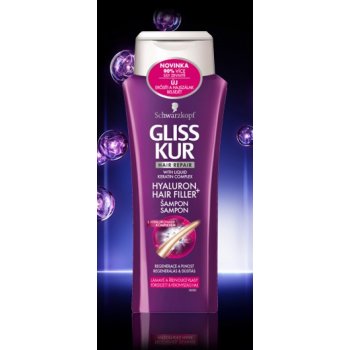 Schwarzkopf Gliss Kur Kur Hyaluron Hair Filler regenerační šampón na vlasy  250 ml od 2,59 € - Heureka.sk