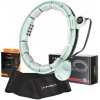 Sada masážní hula hoop HMS HHM13 se závažím, magnety a počítadlem a zeštíhlujícího pásu BR163 zelená