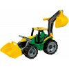 Lena Traktor s lyžicou a bagrom zeleno-žltý