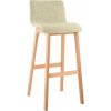 Barová stolička Hoover látka Natura, krémová