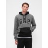 GAP Mikina s logom Sivá S Sivá Sivá