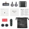 Hollyland LARK M2S Duo Wireless Lavalier Microphone with USB-C Plug (Duo, Space Gray)