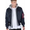 Alpha Industries zimná bunda MA-1 D-Tec rep blue Veľkosť: M, Farba: modrá