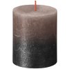 Bolsius Sviečka bolsius Rustic, Vianočná, Sunset Creamy Caramel+ Anthracite, 80/68 mm