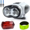 BATERKA PREDNÉ ZADNÉ SADA LED VENTILKY REFLEXNÁ PÁSKA na bicykel