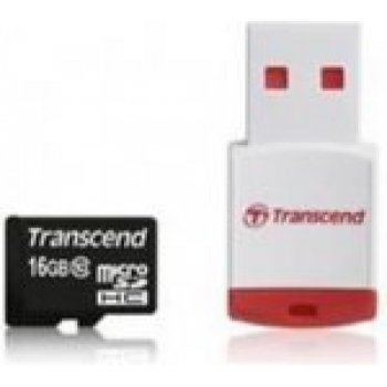 Transcend microSDHC 16GB class 10 + adapter TS16GUSDHC10