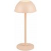 TRIO Reality R54106166 RICARDO vonkajšia dotyková stolná lampa SMD LED V300mm 1,7W/240lm 3000K IP54 piesková, nabíjateľná batéria, USB-C port