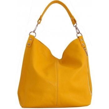 talianska veľká kožená kabelka na plece vrecovitá žltá Ludmila od 83 € -  Heureka.sk