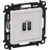 Legrand VALENA LIFE USBx2 nabijačka 5V (753112) biela