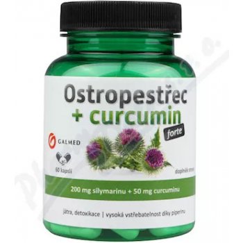 Galmed Ostropestřec+curcumin forte 60 kapsúl