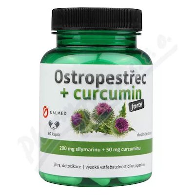 Galmed Ostropestřec+curcumin forte 60 kapsúl