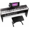 MAX KB6W Digitální piano s nábytkovým stojanem, sluchátky a stoličkou