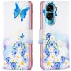 Peňaženkové kožené puzdro na Honor 90 Lite - Butterfly Love