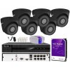 Hilook by Hikvision Súprava na monitorovanie IP 5Mpx 6 kamier IPCAM-T5 BLACK, záznamové zariadenie 8ch s PoE, MD 2.0 - HiLook od Hikvision