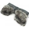 Rukávnik na kočík 2v1 New Baby s kožušinkou graphite