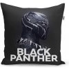 Sablio Vankúš BLACK PANTHER z profilu Černý - 60x60 cm