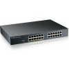 ZyXEL GS1915-24EP, 24-port GbE, 12 port PoE, 130 Watt 802.3at, rackmount, fanless, Smart hybrid mode Switch GS1915-24EP-EU0101F