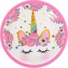 Párty papierové taniere 18cm 10ks Jednorožec - Cakesicq - Cakesicq