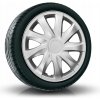 Puklice DRACO 15” strieborné pre Skoda, Subaru, Suzuki, 4 ks