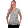 Jožánek Tričko na dojčenie Lea, krátky rukáv, sivý melír L/XL