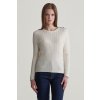 SVETER GANT MINI CABLE KNIT C-NECK CREAM