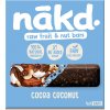 NAKD Cocoa coconut raw tyčinky z ovocia a orechov s kokosom 4 x 35 g