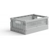 Made Crate skladacia prepravka mini misty grey